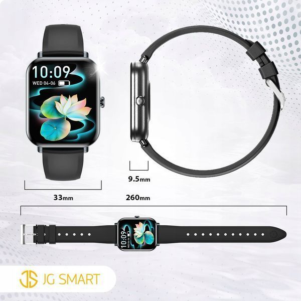 Смарт годинник KM66 з Bluetooth чорний 1801401 фото