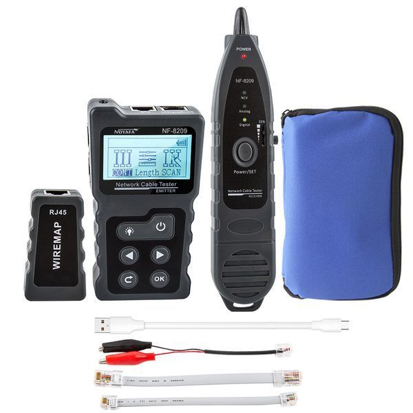 Мережний тестер кабелю NF-8209 (Network Cable Tester) 1801445 фото