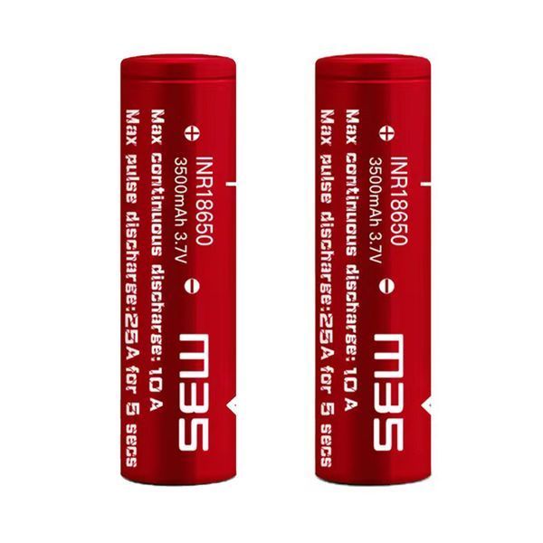 Акумулятор Vapcell INR18650 3500 mAh 3.7V (Flat Top) &ndash; комплект 2 шт. у захисному чохлі 1801448 фото